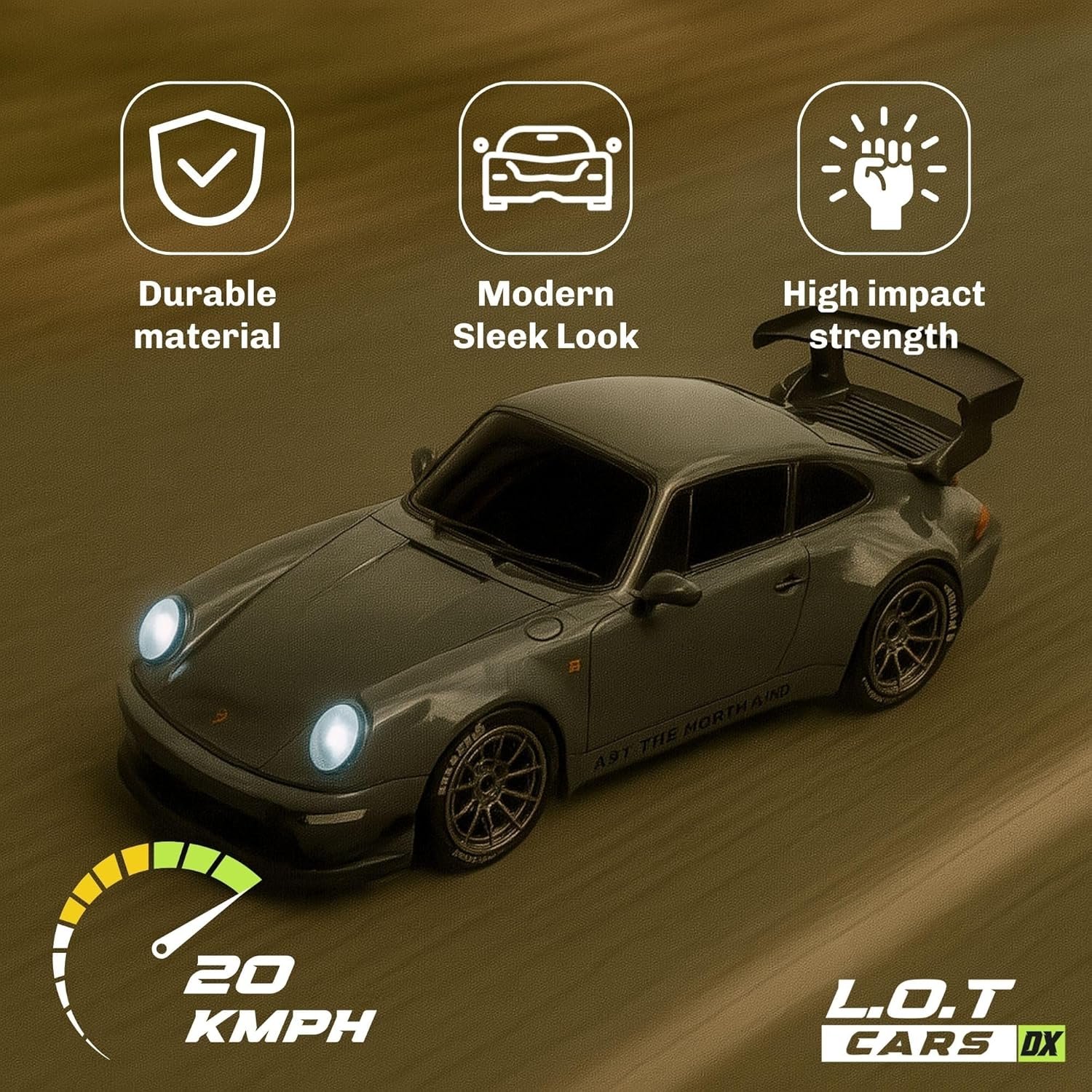 flare remote control car | 20kmph, 2.4ghz | rc drifting car, rc car, valentine gift, 4 wheel drive, boost mode, long range remote, hard plastic top with led head light (burnout grey) flare remote control car | 20kmph, 2.4ghz | rc drifting car, rc car, valentine gift, 4 wheel drive, boost mode, long range remote, hard plastic top with led head light (burnout grey)